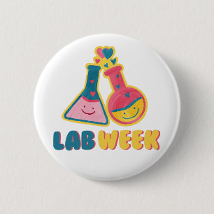 Lab Week 2024 Medical Lab Tech 6 Cm Round Badge