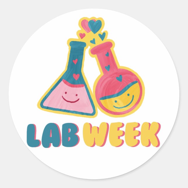 Lab Week 2024 Medical Lab Tech Classic Round Sticker (Front)