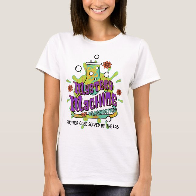 Lab Week 2025 Mystery Machine of Diagnostics T-Shirt (Front)