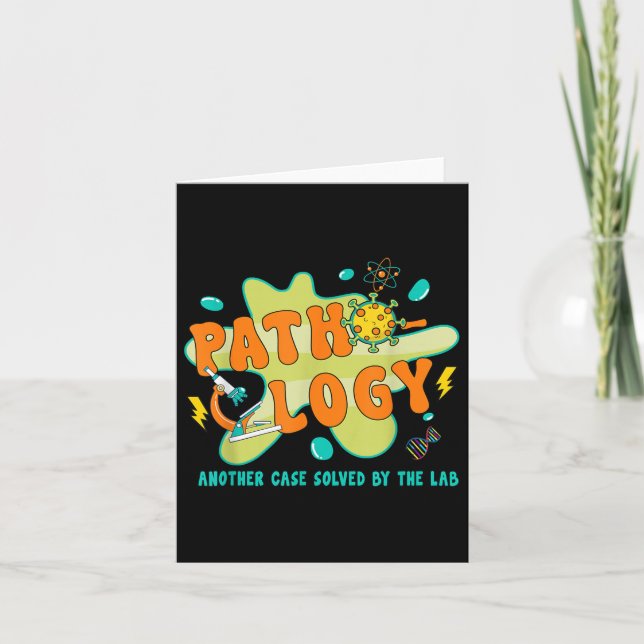 Lab Week 2025 Pathology Retro Mystery Machine Of D Card (Front)