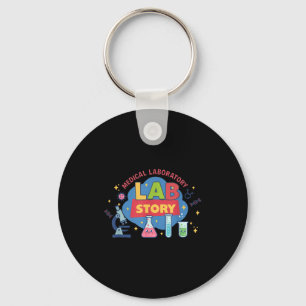 Lab week 2026 funny science medical laboratory key ring