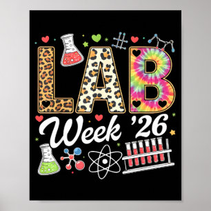 Lab week 2026 laboratory tech leopard medicalLab w Poster