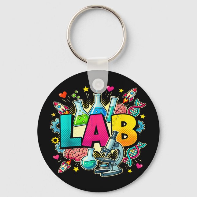 Lab week 2026 tech laboratory scientist Lab week 2 Key Ring (Front)