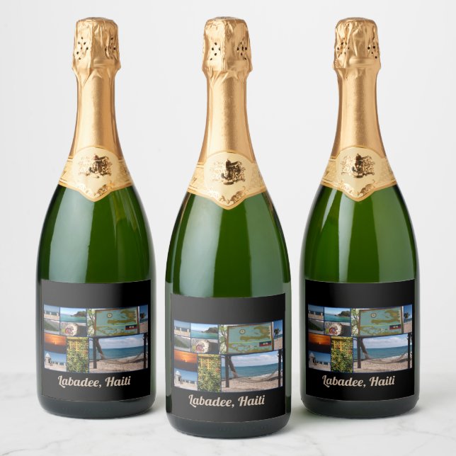 Labadee Haiti  Sparkling Wine Label (Bottles)