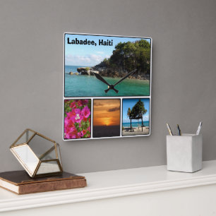 Labadee, Haiti Square Wall Clock