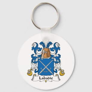 Labadie Family Crest Key Ring