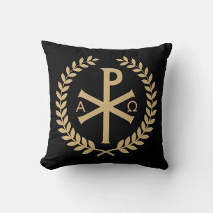 Labarum - Chi Rho - Roman Imperial Standard Cushion