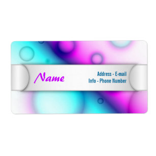 Label Bubbles Abstract Background
