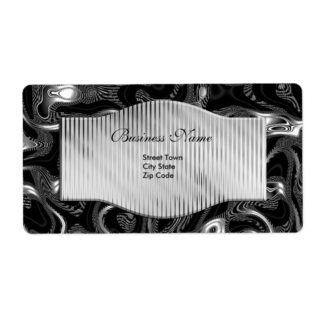 Label Elegant Business Labels Stickers large Size (Front)