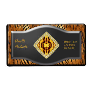 Label Elegant Personal Name Labels Stickers large