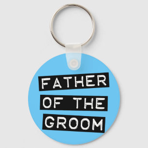 Label Father of the Groom Key Ring
