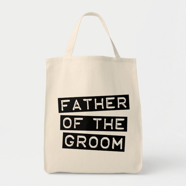 Label Father of the Groom Tote Bag (Front)