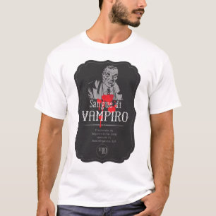 Label For Halloween - Vampire Blood. Vampire Head T-Shirt