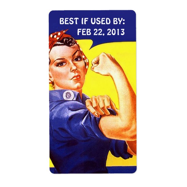 Label Home Canning Baking Rosie w/ BEST IF USED BY (Front)