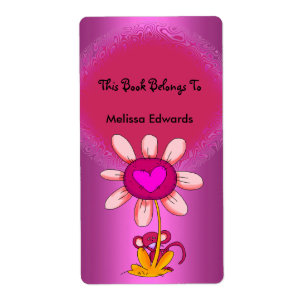 Label Kids Book Labels Stickers Large Size