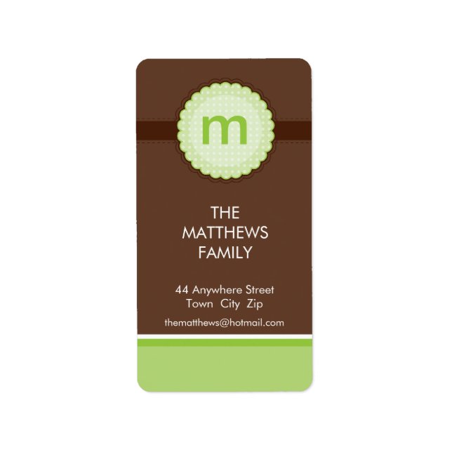 LABEL :: monogram2 2P (Front)