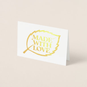 Label of Nature - MADE WITH LOVE - LEAF 1 Foil Card