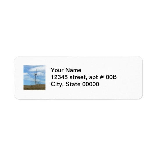 Label - return - Wind turbine Return Address Label