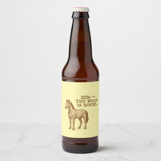 Label Sets with motivational text and horse (Front)