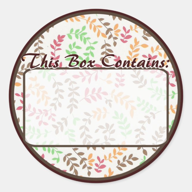 Label Stickers (Front)