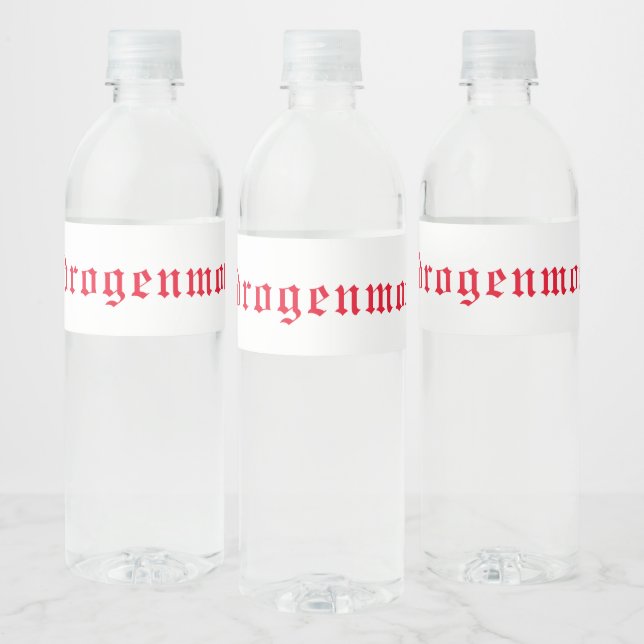 Label Water bottle Dihydrogen monoxide (Bottles)