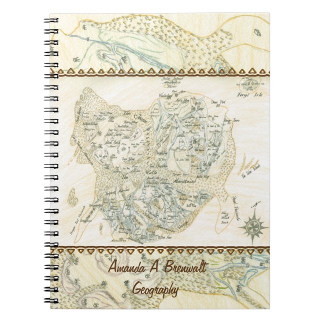 Labelled Map of Trino Notebook (Front)