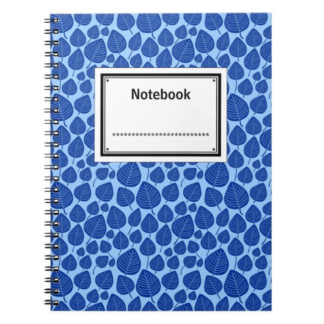 Labelled - Shades of Blue Notebook (Front)