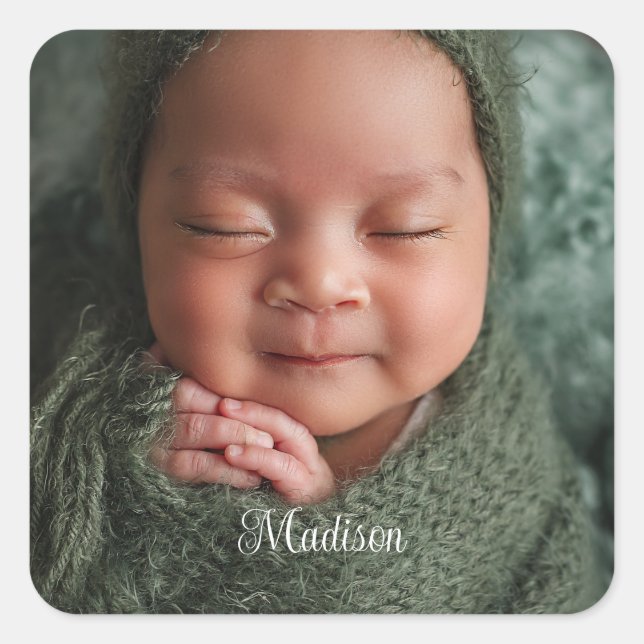 Labelling Baby/Newborn/Child  Square Sticker (Front)