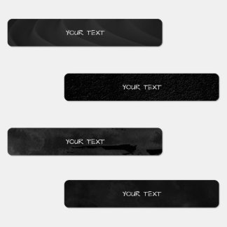 Labels - black modern background