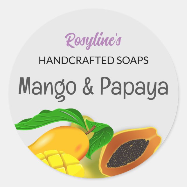 Labels For Homemade Soap Sticker (Front)