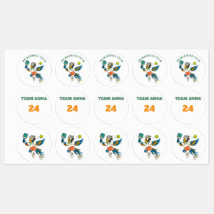 Labels Kids Personalised Variety Pickleball Club