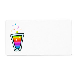 LABELS - RAINBOW SHOT GLASS