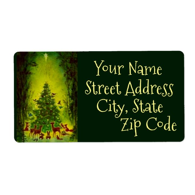 Labels, Sheet of Beautiful Vintage Christmas_1950 (Front)