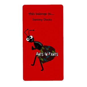 Labels Stickers Bookplate Ants In Pants