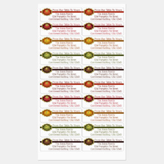 Labels - Waterproof Happy Thanksgiving Collection