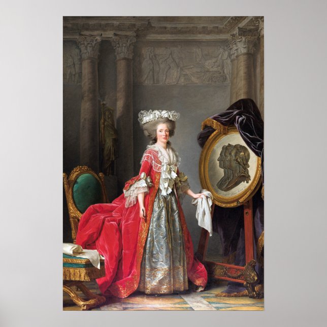 Labille-Guiard - Portrait of Madame Adélaïde Poster (Front)