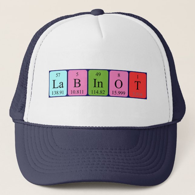 Labinot periodic table name hat (Front)