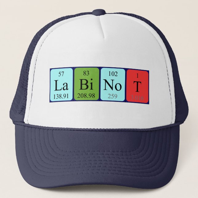 Labinot periodic table name hat (Front)