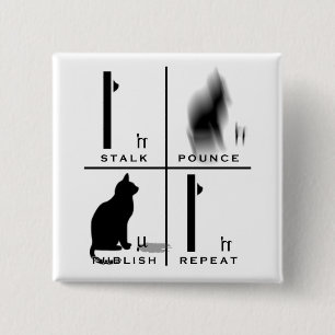 LabKitty Mantra 15 Cm Square Badge