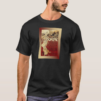 LaBoheme ~ Puccini Opera 1896 w/Background T-Shirt