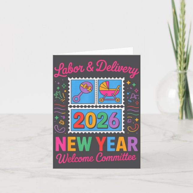 Labor &amp; Delivery 2026 New Year Welcome Committ Card (Front)