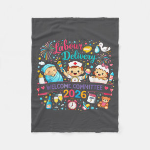 Labor &amp; Delivery 2026 New Year Welcome Committ Fleece Blanket