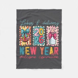 Labor &amp; Delivery 2026 New Year Welcome Committ Fleece Blanket