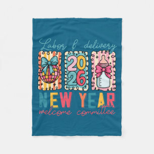 Labor &amp; Delivery 2026 New Year Welcome Committ Fleece Blanket