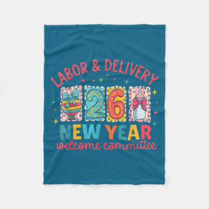 Labor &amp; Delivery 2026 New Year Welcome Committ Fleece Blanket