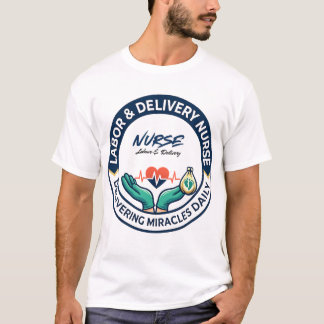 Labor And Delivery Nurse Delivering Miracles T-Shirt