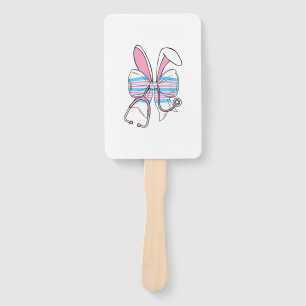 Labor And Delivery Nurse Easter Bunny Ears Baby Bl Hand Fan