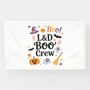 Labor and Delivery Nurse Halloween Pumpkin Ghost A Banner