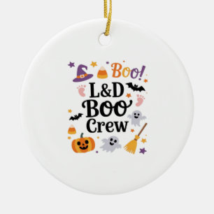 Labor and Delivery Nurse Halloween Pumpkin Ghost A Ceramic Tree Decoration