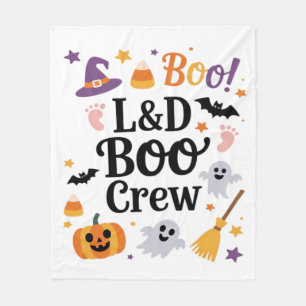Labor and Delivery Nurse Halloween Pumpkin Ghost A Fleece Blanket